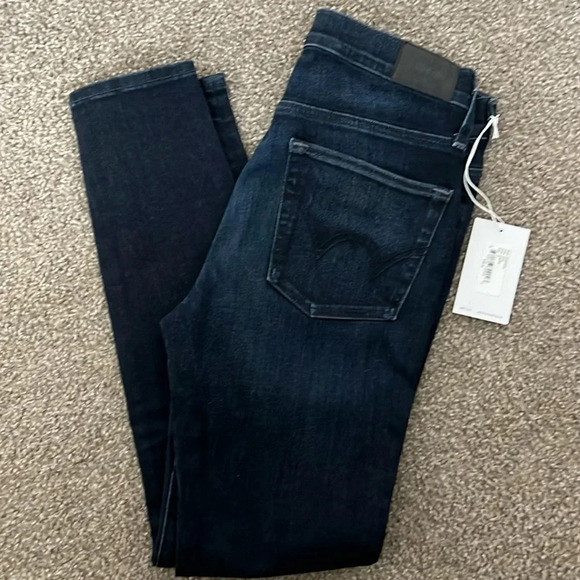 NWT Edwin Pixie 9” Mid Rise Skinny Jeans Color Legend Size 27 Anthropology - Picture 14 of 15